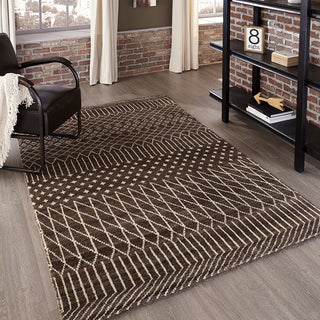 Momeni Atlas ATL-6 Brown Area Rug Room Scene Feature