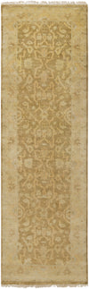 Surya Antique ATQ-1001 Gold Hand Knotted Area Rug 2'6'' X 8'