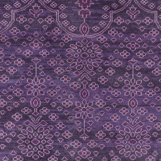 Surya Antique ATQ-1013 Dark Purple Hand Knotted Area Rug Sample Swatch