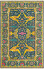 Surya Antique ATQ-1016 Navy Mustard Olive Bright Pink Dark Brown Aqua Wheat Blue Area Rug main image