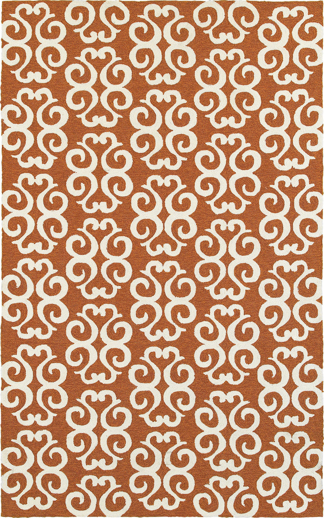 Tommy Bahama Atrium 51107 Orange Area Rug main image