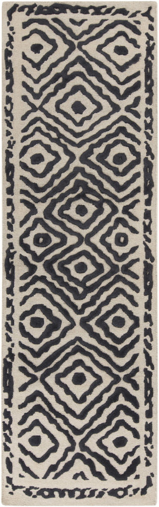 Surya Atlas ATS-1001 Charcoal Area Rug by Beth Lacefield 2'6'' x 8' Runner