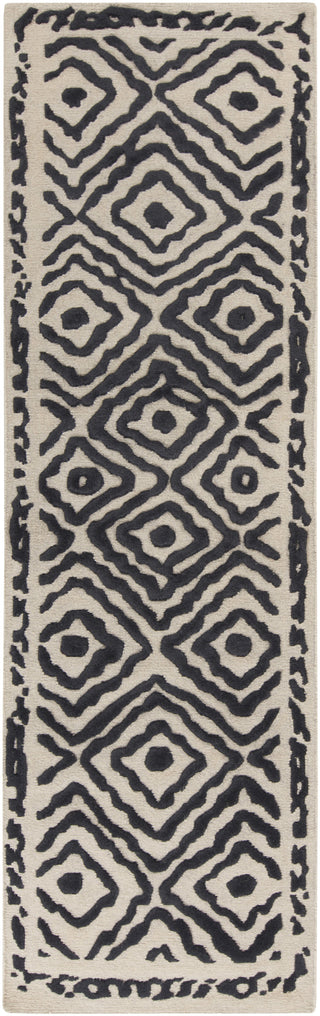 Surya Atlas ATS-1001 Charcoal Area Rug by Beth Lacefield 2'6'' X 8' Runner