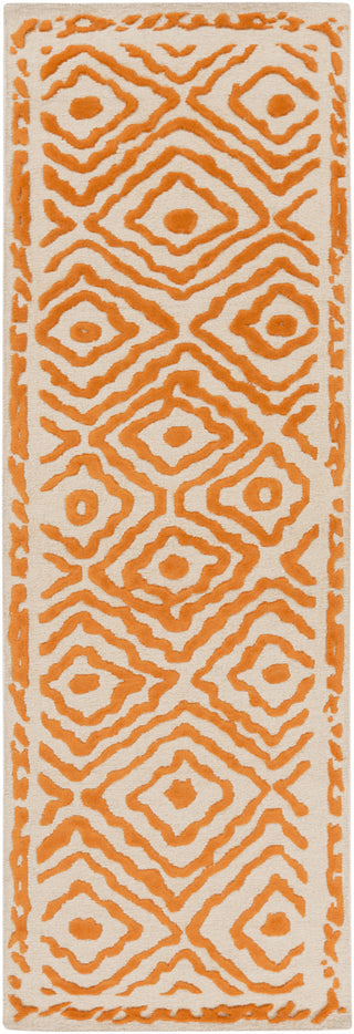 Surya Atlas ATS-1003 Burnt Orange Area Rug by Beth Lacefield 2'6'' x 8' Runner