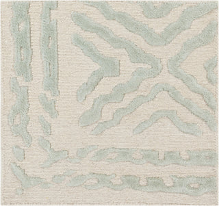 Surya Atlas ATS-1007 Sea Foam Hand Knotted Area Rug by Beth Lacefield 16'' Sample Swatch