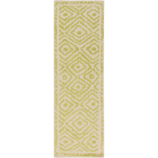 Surya Atlas ATS-1008 Lime Area Rug by Beth Lacefield 2'6'' x 8' Runner