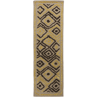 Surya Atlas ATS-1012 Olive Area Rug by Beth Lacefield 2'6'' x 8' Runner