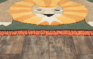 Momeni Atticus ATC-1 Green Area Rug by Novogratz Close up