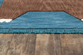 Momeni Atticus ATC-4 Navy Area Rug by Novogratz Close up