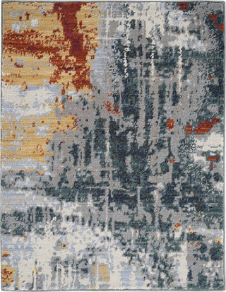 Nourison Artworks ATW03 Slate/Brick Area Rug