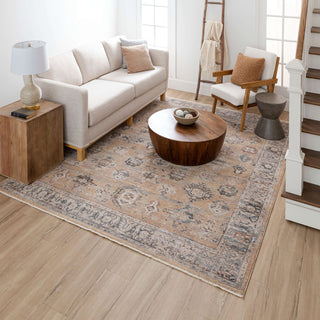 Karastan Echo Aurelia Camel Area Rug Lifestyle Image