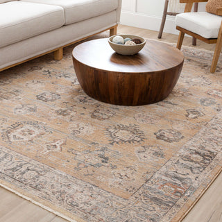 Karastan Echo Aurelia Camel Area Rug Lifestyle Image Feature