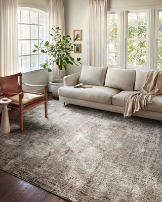 Loloi II Austen AUS-01 Natural/Mocha Area Rug Lifestyle Image Feature