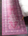 Unique Loom Austin T-B150A Pink Area Rug Runner Lifestyle Image