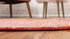 Unique Loom Austin T-B207C Peach Area Rug Round Lifestyle Image