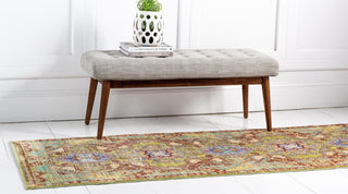 Unique Loom Austin T-B213B Light Green Area Rug Runner Lifestyle Image