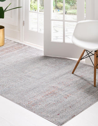 Unique Loom Austin T-E320C Gray Area Rug Rectangle Lifestyle Image