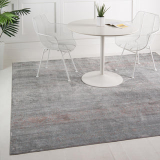 Unique Loom Austin T-E320C Gray Area Rug Square Lifestyle Image