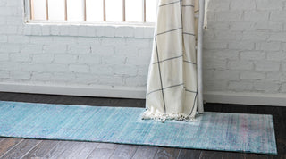 Unique Loom Austin T-E320C Light Blue Area Rug Runner Lifestyle Image