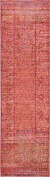 Unique Loom Austin T-E320C Red Area Rug Runner Top-down Image