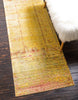 Unique Loom Austin T-E320C Yellow Area Rug Runner Lifestyle Image