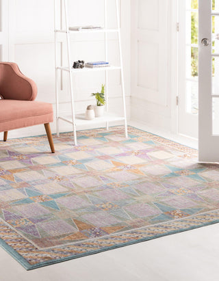 Unique Loom Austin T-E923 Multi Area Rug Square Lifestyle Image