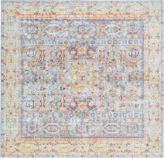 Unique Loom Austin T-G012A Light Blue Area Rug Square Lifestyle Image