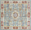 Unique Loom Austin T-G016A Blue Area Rug Square Lifestyle Image