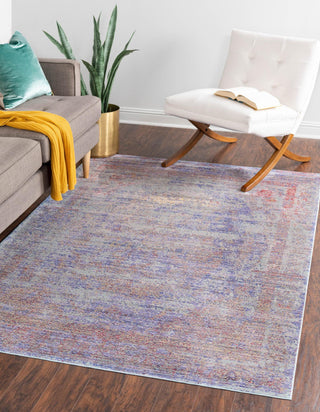 Unique Loom Austin T-G589A Violet Area Rug Rectangle Lifestyle Image Feature