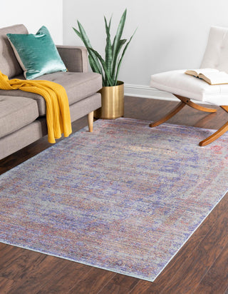 Unique Loom Austin T-G589A Violet Area Rug Rectangle Lifestyle Image