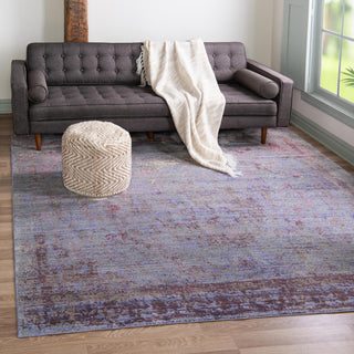 Unique Loom Austin T-G589A Violet Area Rug Square Lifestyle Image