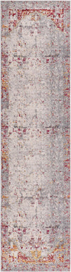 Unique Loom Austin T-H101B Gray Area Rug Runner Top-down Image