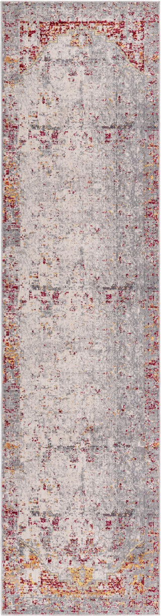 Unique Loom Austin T-H101B Gray Area Rug Runner Top-down Image