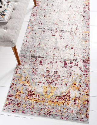 Unique Loom Austin T-H101B Gray Area Rug Runner Lifestyle Image