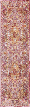 Unique Loom Austin T-H206B Red Area Rug Runner Top-down Image
