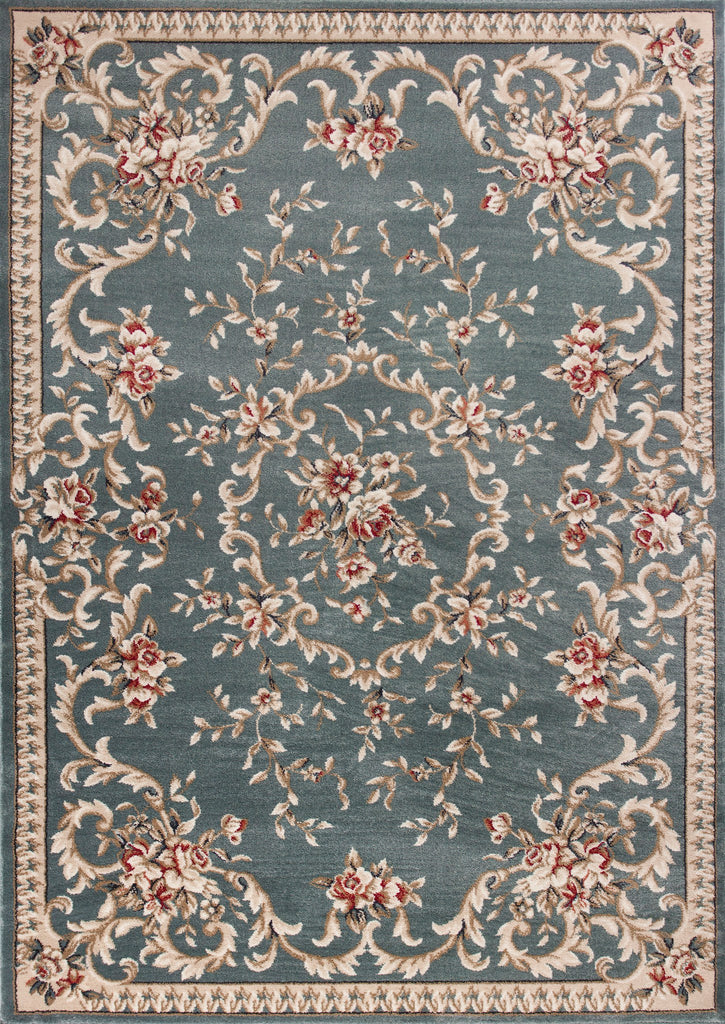 KAS Avalon 5602 Slate Blue Aubusson Area Rug main image