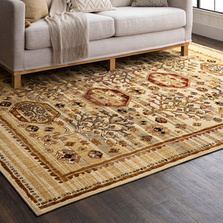 Karastan Bedouin Avazan Gold Area Rug Lifestyle Image Feature