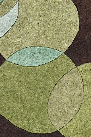 Chandra Avalisa AVL-6108 Green/Brown/Blue Area Rug Close Up