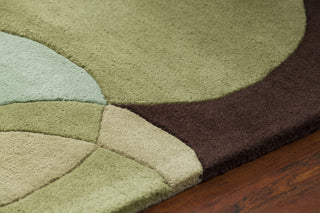 Chandra Avalisa AVL-6108 Green/Brown/Blue Area Rug Detail