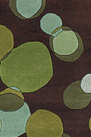 Chandra Avalisa AVL-6109 Green/Brown/Blue Area Rug Close Up