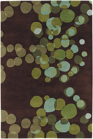 Chandra Avalisa AVL-6109 Green/Brown/Blue Area Rug main image