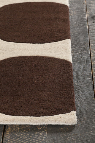 Chandra Avalisa AVL-6111 Brown/White/Blue Area Rug Corner Shot