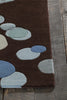 Chandra Avalisa AVL-6116 Brown/Blue/Taupe Area Rug Corner Shot