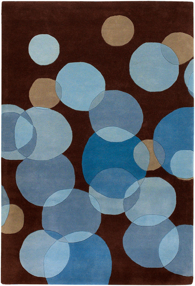 Chandra Avalisa AVL-6117 Brown/Blue Area Rug main image