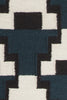 Chandra Avon AVO-34400 Blue/Black/White Area Rug Close Up