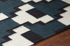 Chandra Avon AVO-34400 Blue/Black/White Area Rug Detail