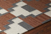 Chandra Avon AVO-34401 Rust/Grey/White Area Rug Detail