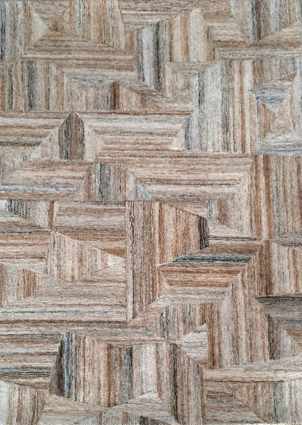 Chandra Avril AVR-49201 Brown Grey White Area Rug