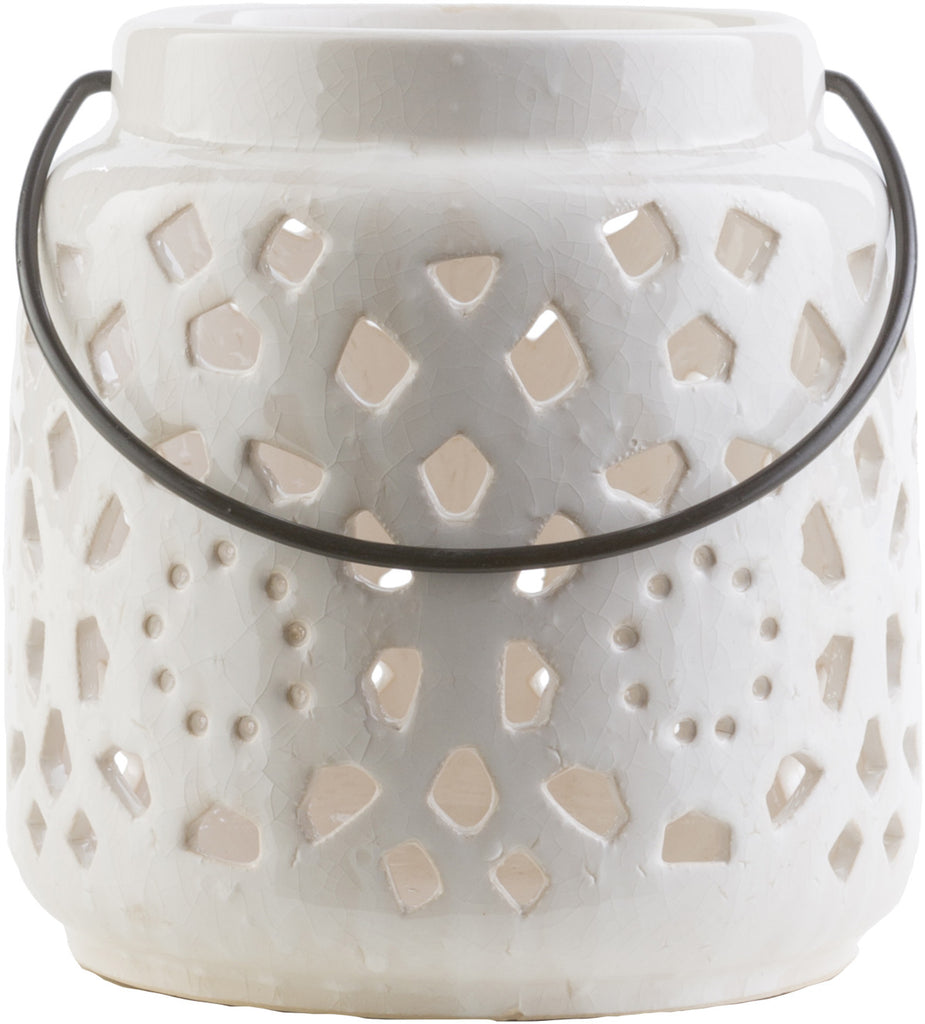 Surya Avery AVR-929 Ivory Lantern Small 6.3 X 6.3 X 6.5 inches
