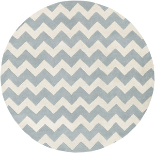 Artistic Weavers Transit Penelope Light Blue/Ivory Area Rug Round